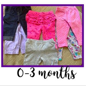 Baby girl pant bundle